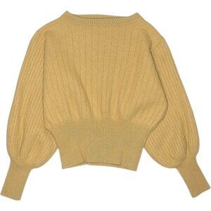 Crush Cashmere Prague Lux Balloon Sweater in Camel Size XS